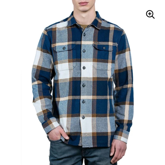 VOLCOM | Heavy Daze long sleeve button up plaid flannel shirt - Picture 10 of 11